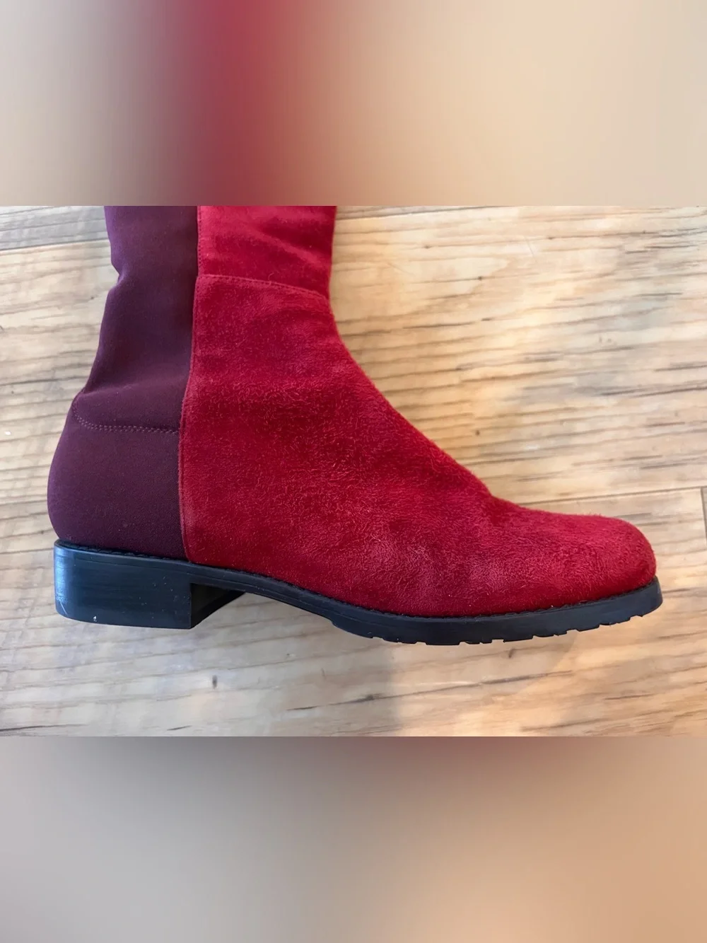 STUART WEITZMAN Women's Over-the-Knee Stretch Suede Boots- size 5.5 EUC